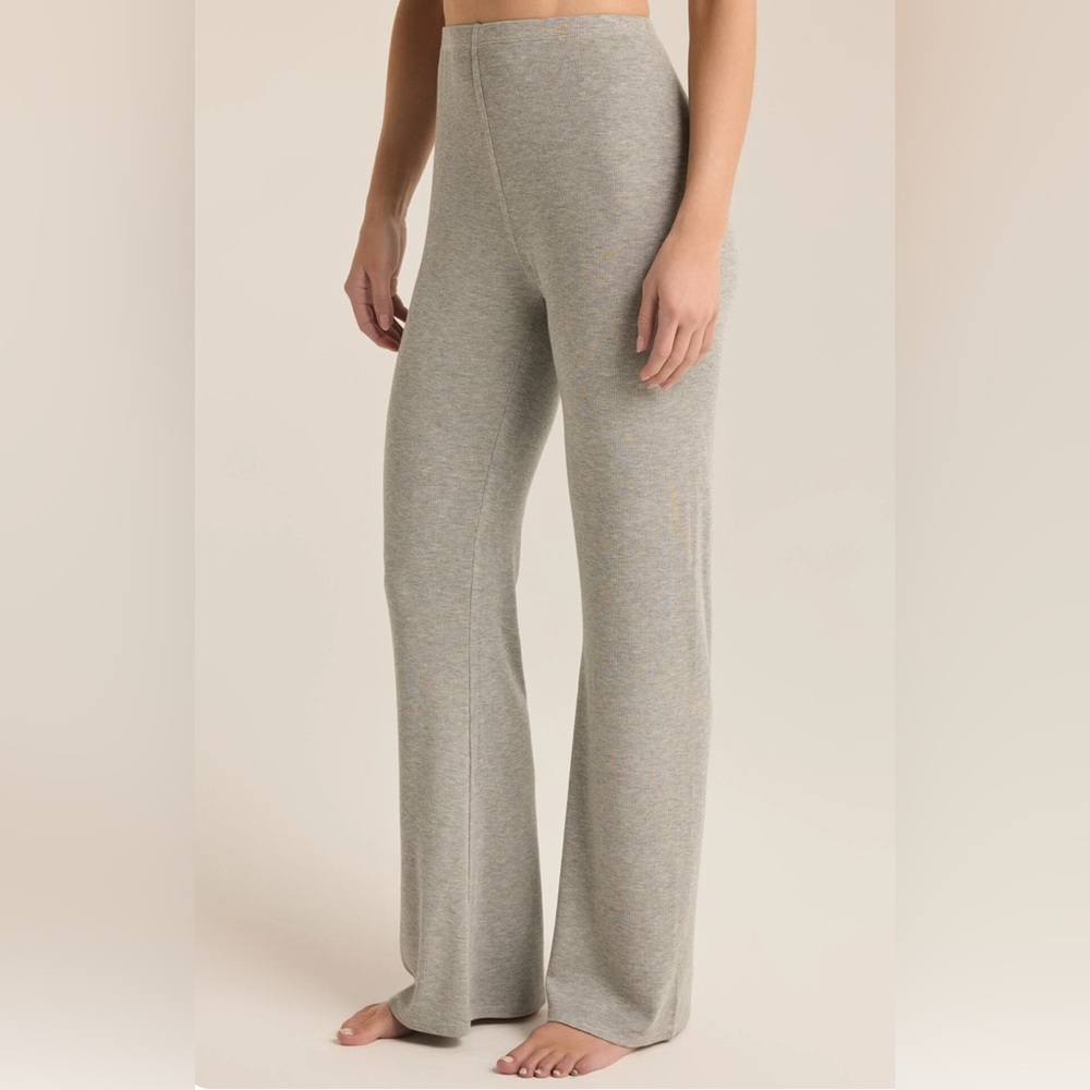 Gray Rib modal pants